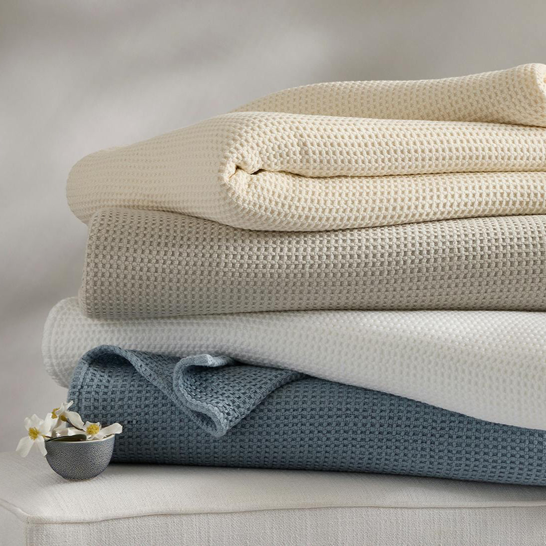 Couverture Chatham en tissage gaufré